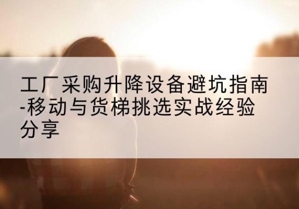 甘南移动式升降机怎么选-工厂采购升降设备避坑指南-移动与货梯挑选实战经验分享